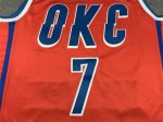 NBA 7 Holmgren OKC Thunder 2024-25 statement Maillot orange brodé